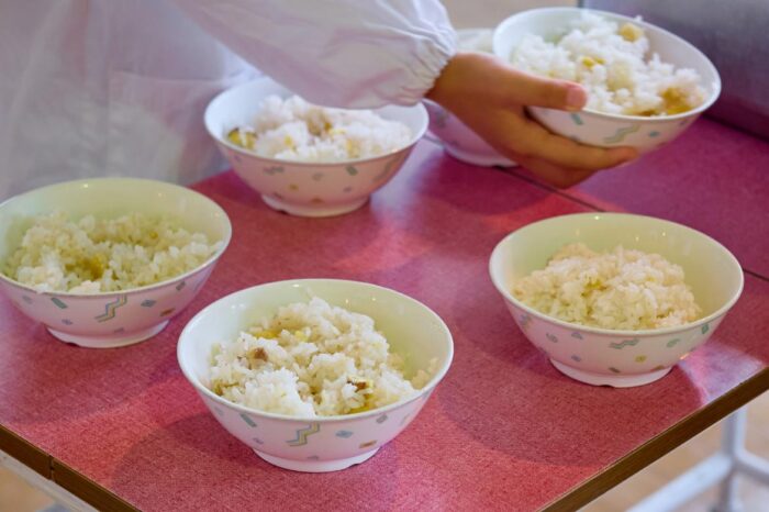 京都　和知小学校　給食